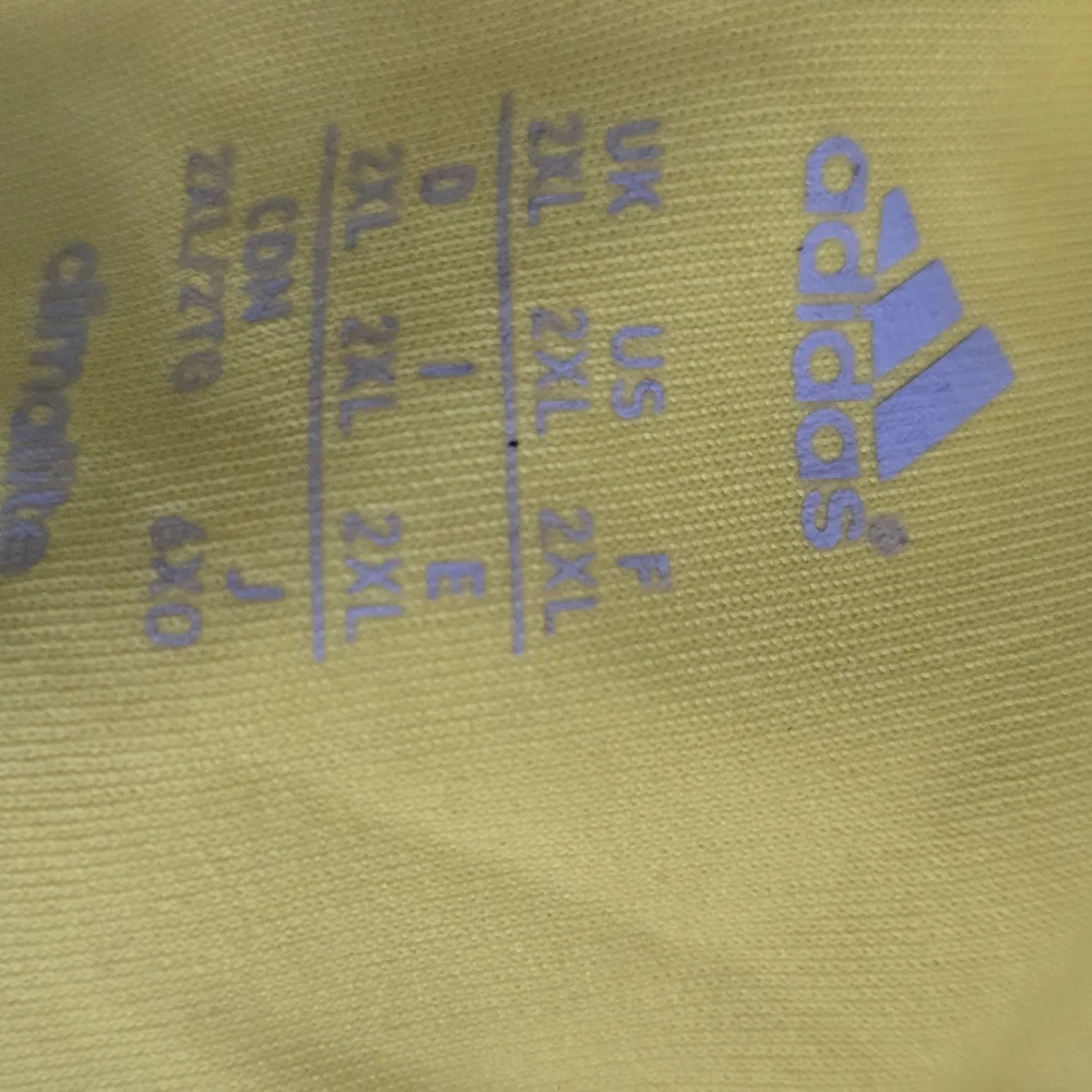 Adidas Men's Bright Yellow Short Sleeve Tee